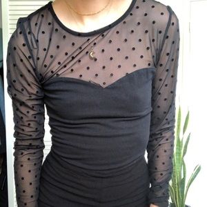 H&M Polka Dot Long Sleeve top